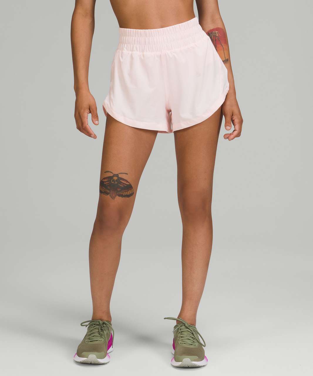 Lululemon Track That High-Rise Lined Short 3" - Strawberry Milkshake