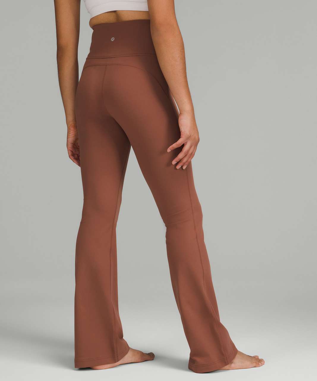 Lululemon Groove Super-High-Rise Flared Pant Nulu - Ancient Copper