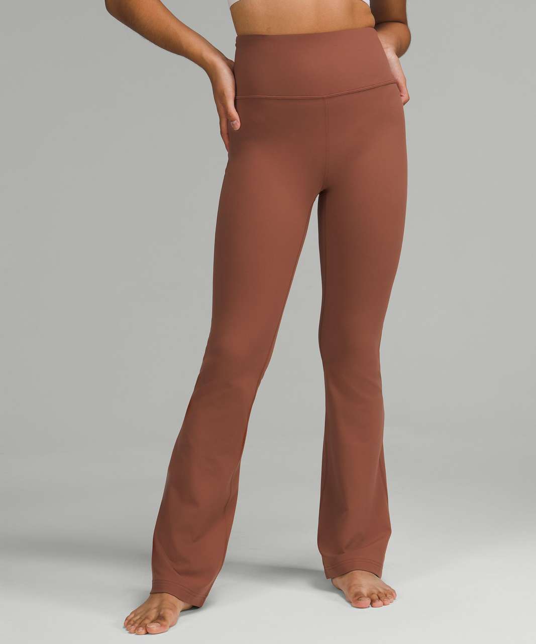 Lululemon Groove Super-High-Rise Flared Pant Nulu - Ancient Copper - lulu  fanatics