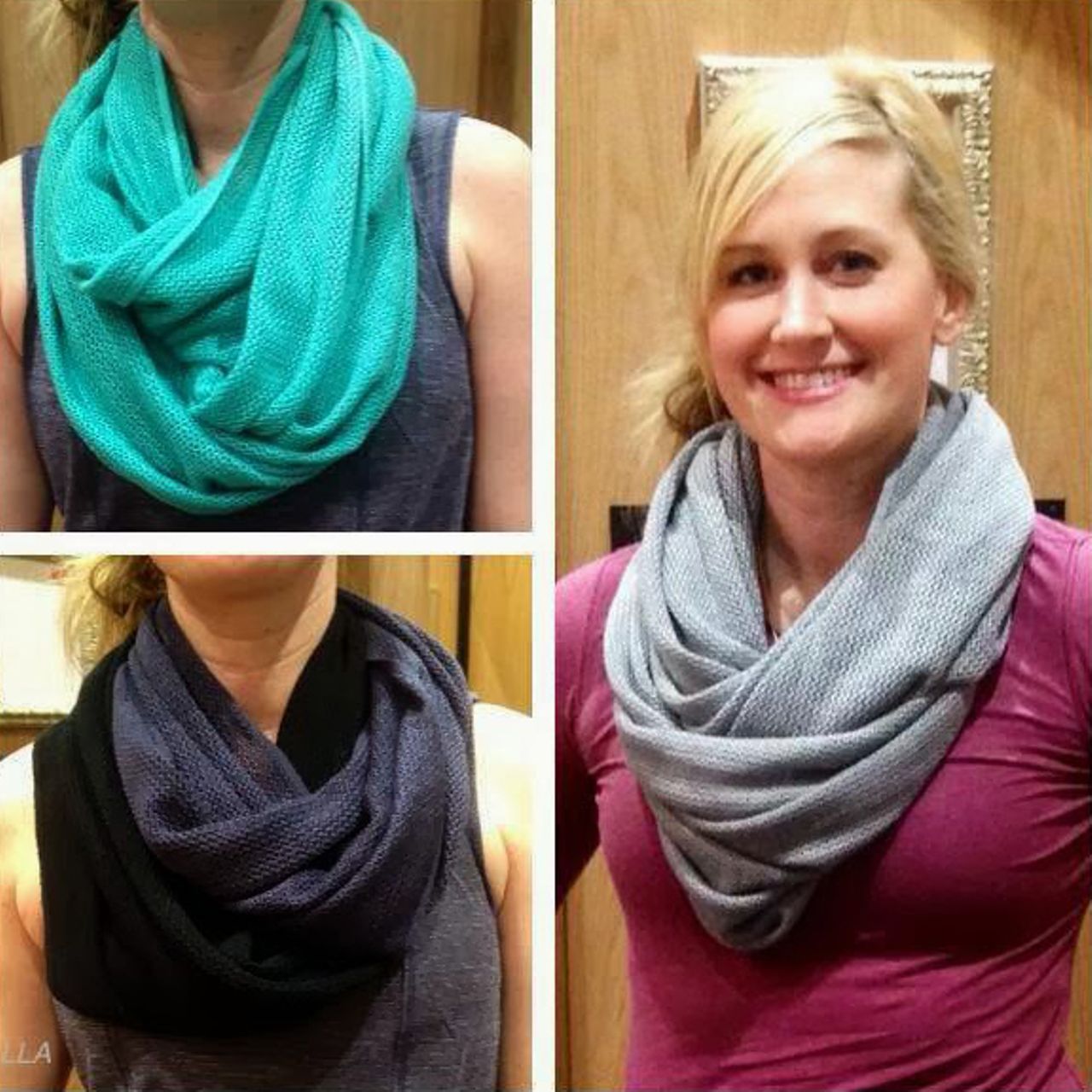 Lululemon Om Onward Scarf - Heathered Bali Breeze