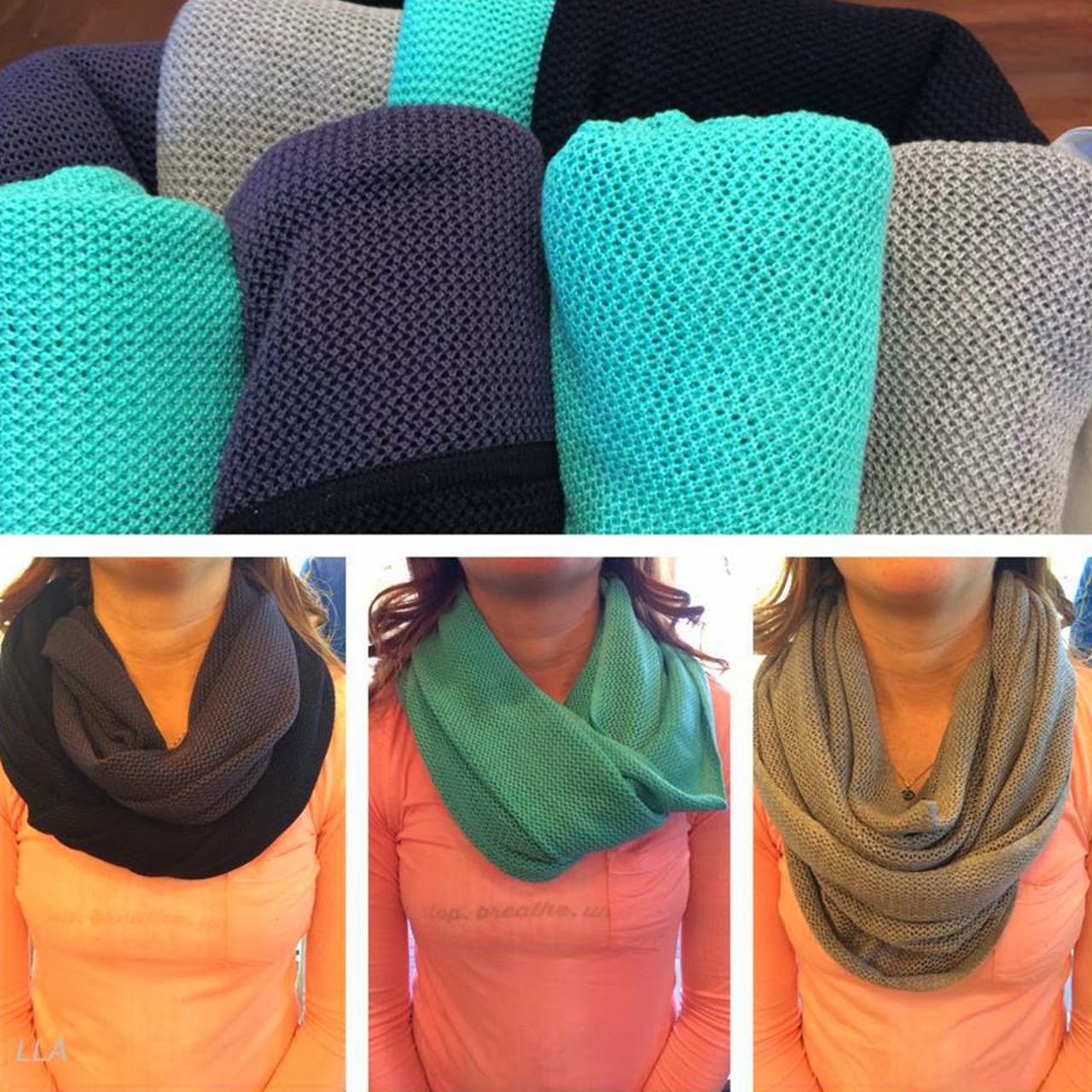 Lululemon Om Onward Scarf - Heathered Bali Breeze