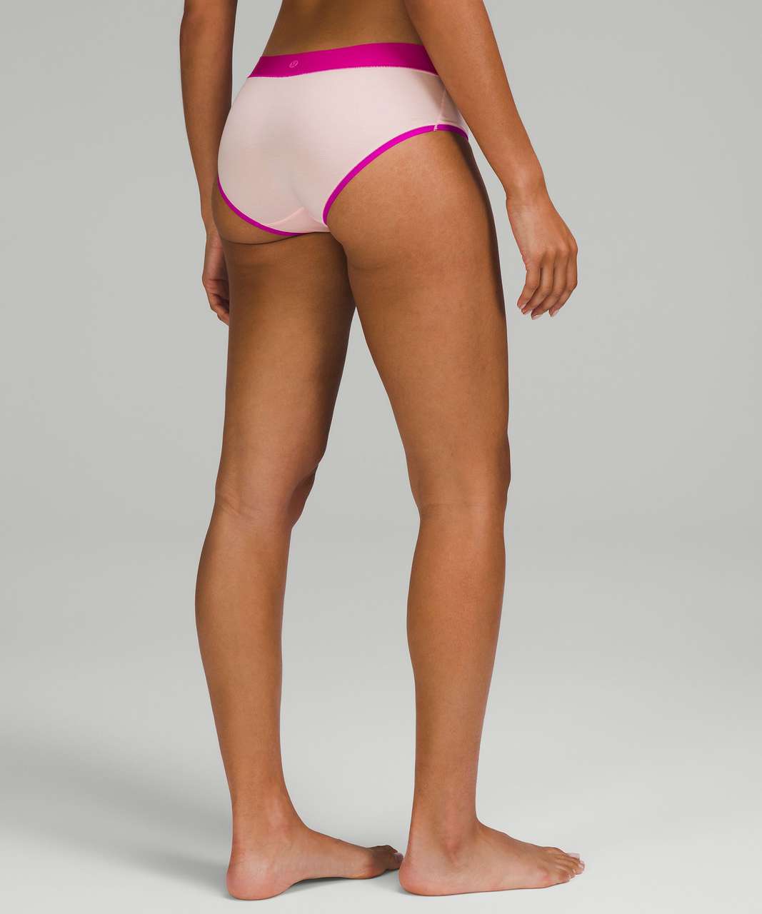 Lululemon UnderEase Mid-Rise Hipster Underwear - Strawberry Milkshake / Purple Highlight