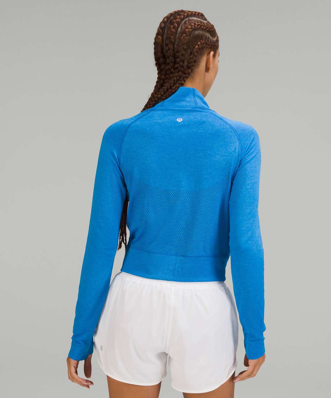 Lululemon Breathable Textured Knit Training Jacket - Poolside / Aero Blue