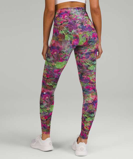 Wunder Train High-Rise Tight with Pockets 24, Veiled Floral Black Multi