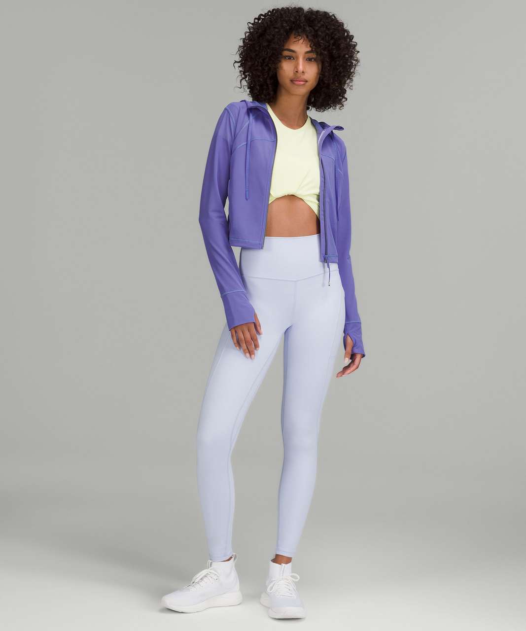 Mesh Hooded Define Cropped Jacket