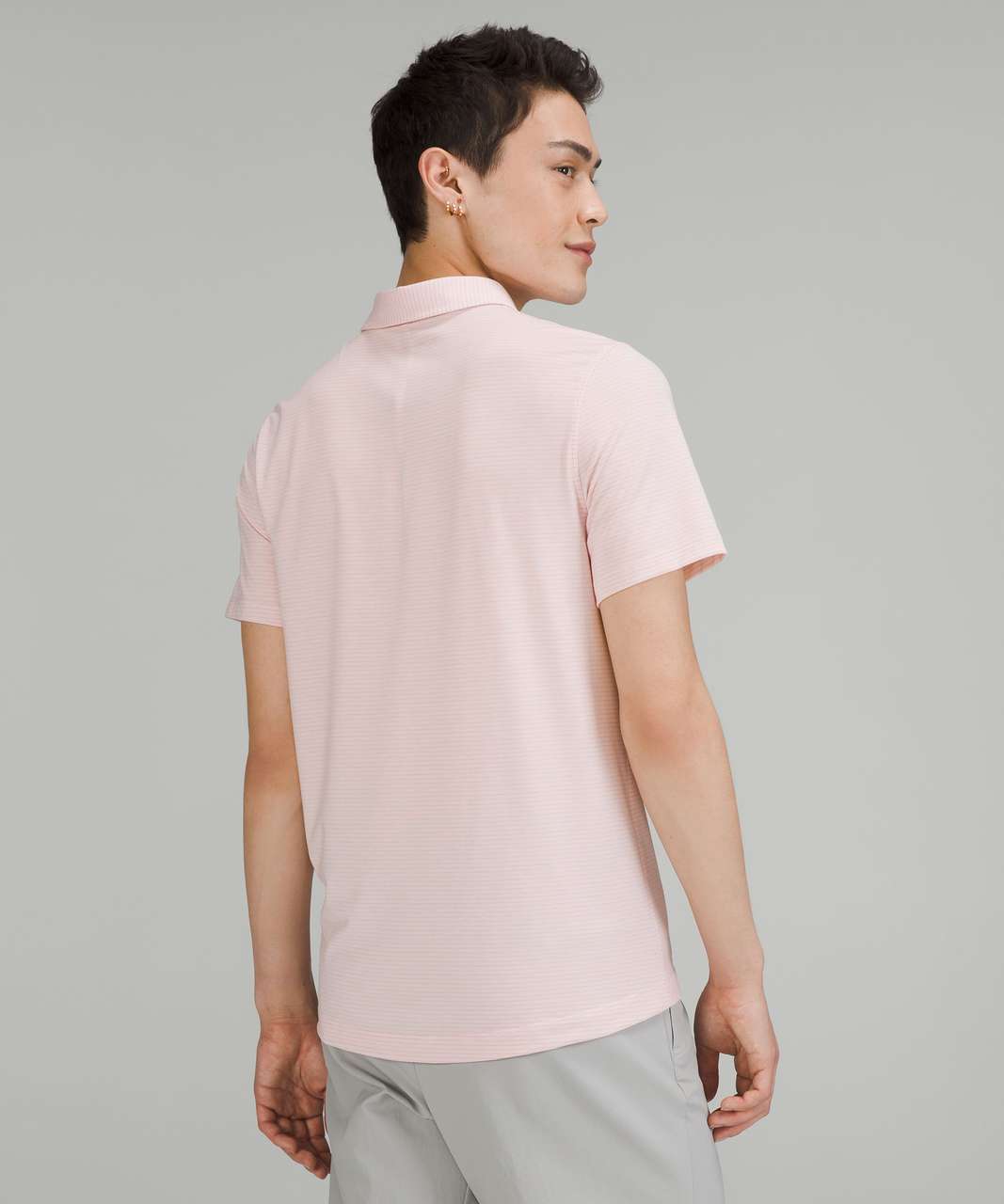 Lululemon Evolution Short Sleeve Polo Shirt - Heathered Strawberry Milkshake