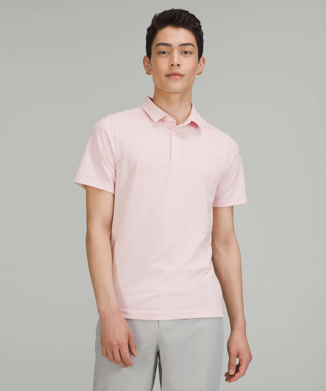 Lululemon Evolution Short Sleeve Polo Shirt In Pink Blossom