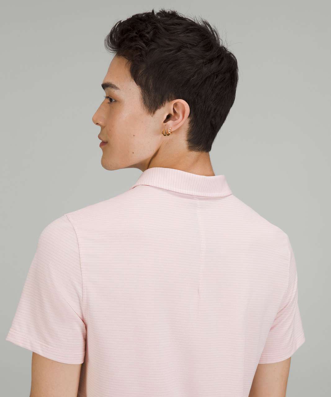 Lululemon Evolution Short Sleeve Polo Shirt - Heathered Strawberry Milkshake