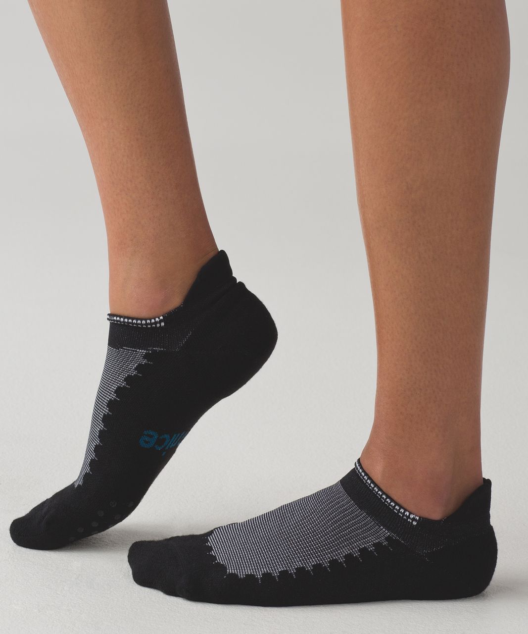 Lululemon Heels High Studio Sock - Black / White / Capri