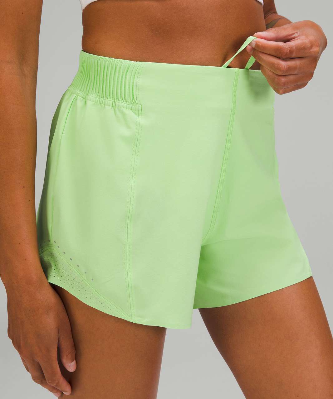 Lululemon Hotty Hot High-Rise Short 4" *Special Edition - Scream Green Light