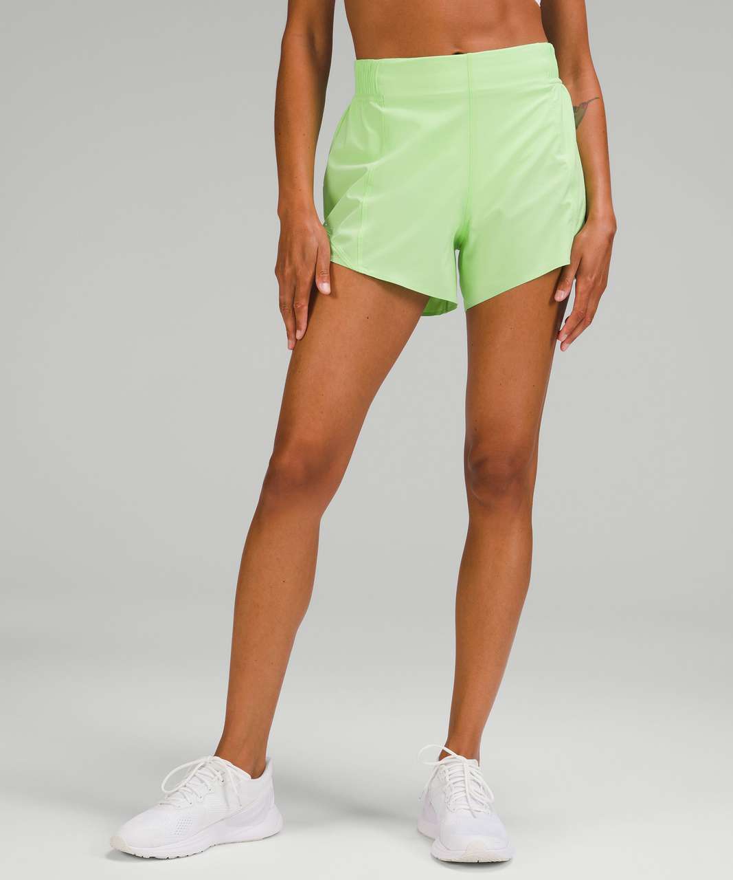 Lululemon Hotty Hot High-Rise Short 4" *Special Edition - Scream Green Light