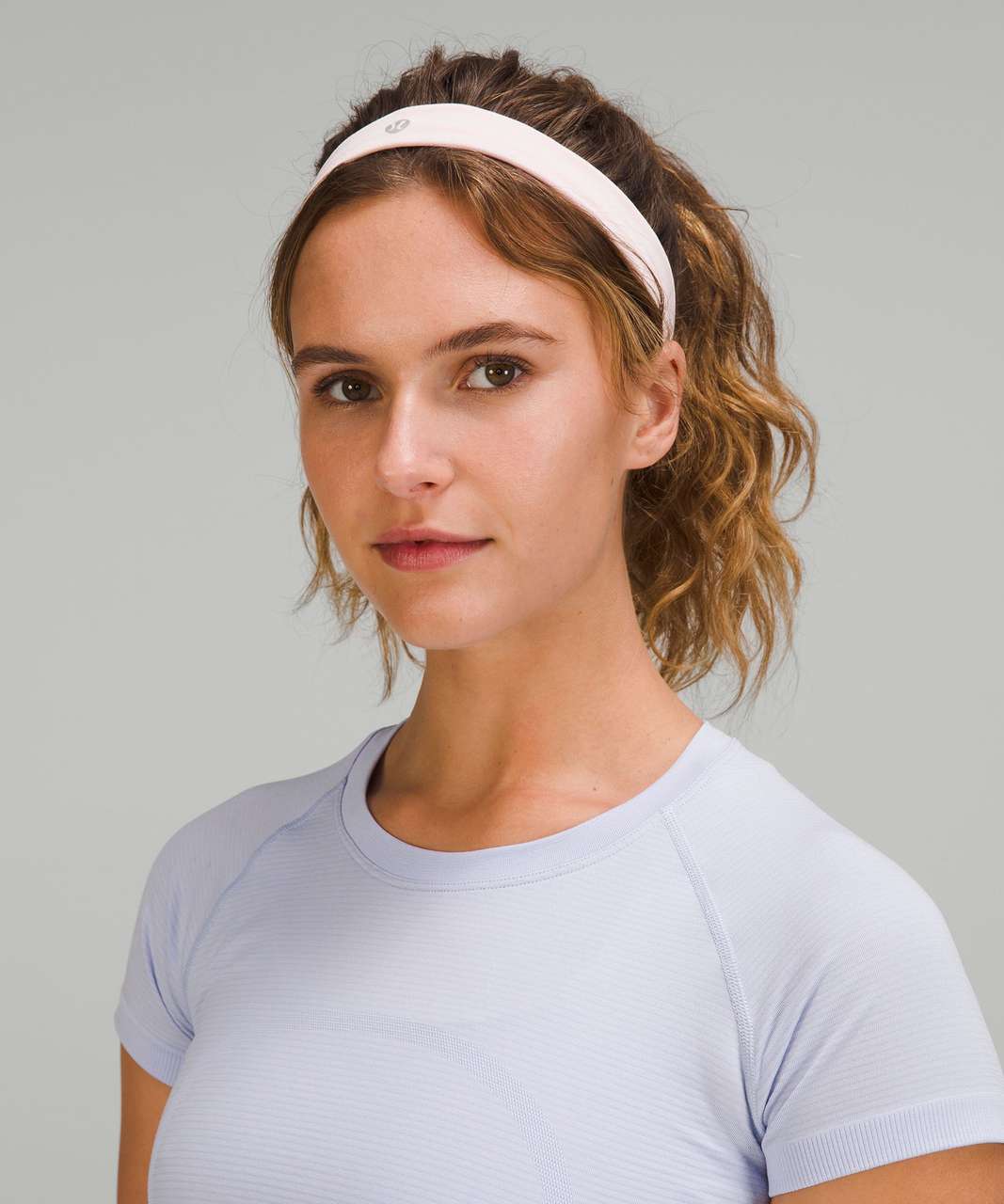 Lululemon Cardio Cross Trainer Headband - Strawberry Milkshake / White