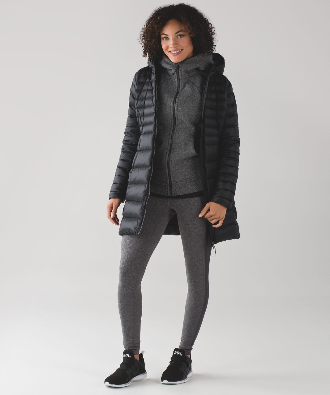 Lululemon Speed Tight V - Heathered Black