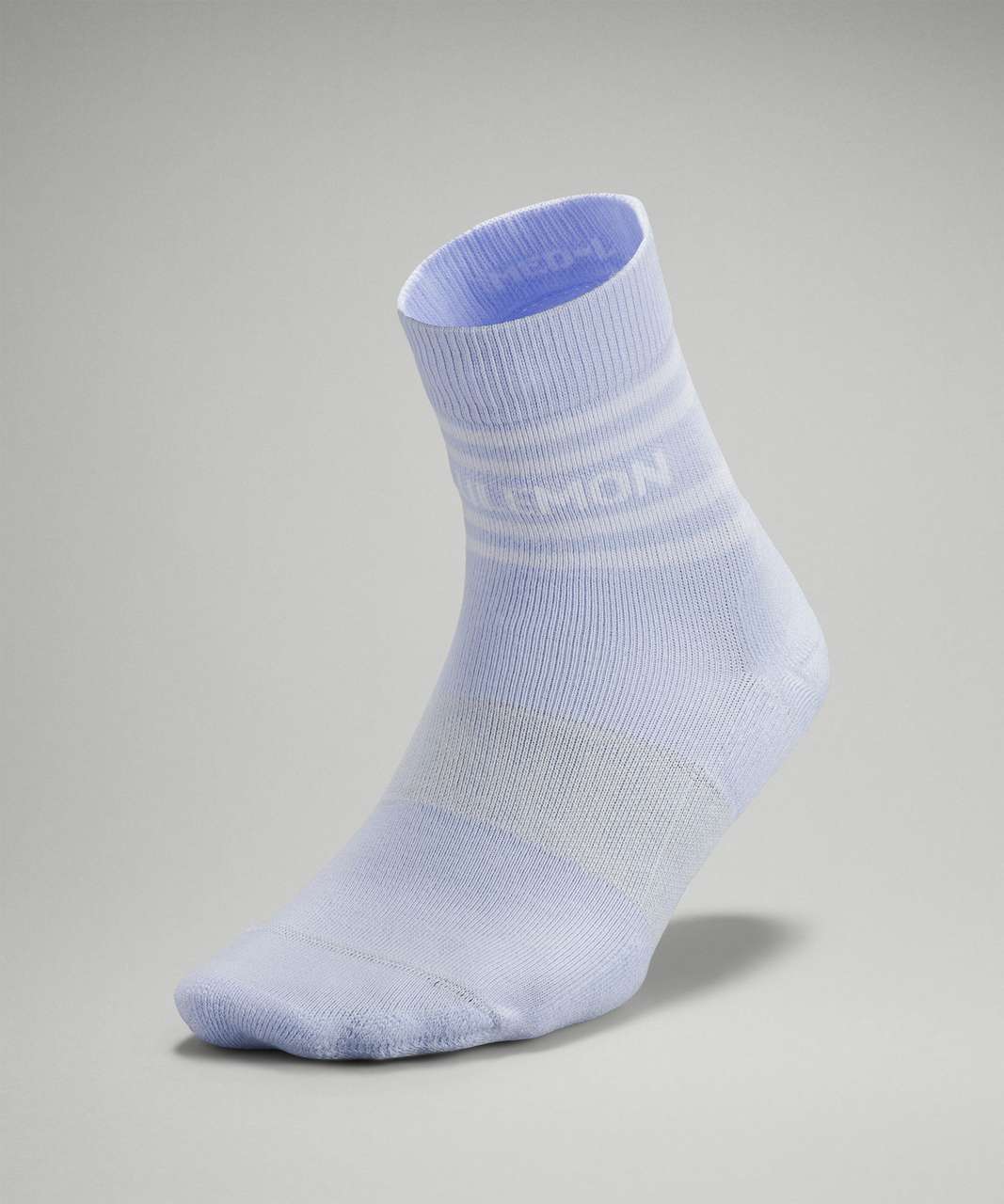 Lululemon Daily Stride Mid-Crew Sock *Rainbow lululemon - Pastel Blue / White