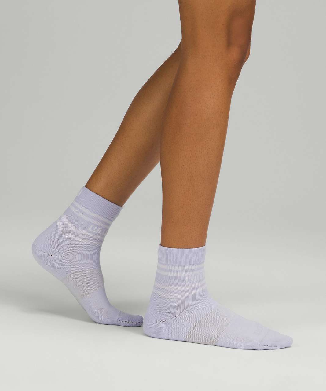 Lululemon Daily Stride Mid-Crew Sock *Rainbow lululemon - Pastel Blue / White