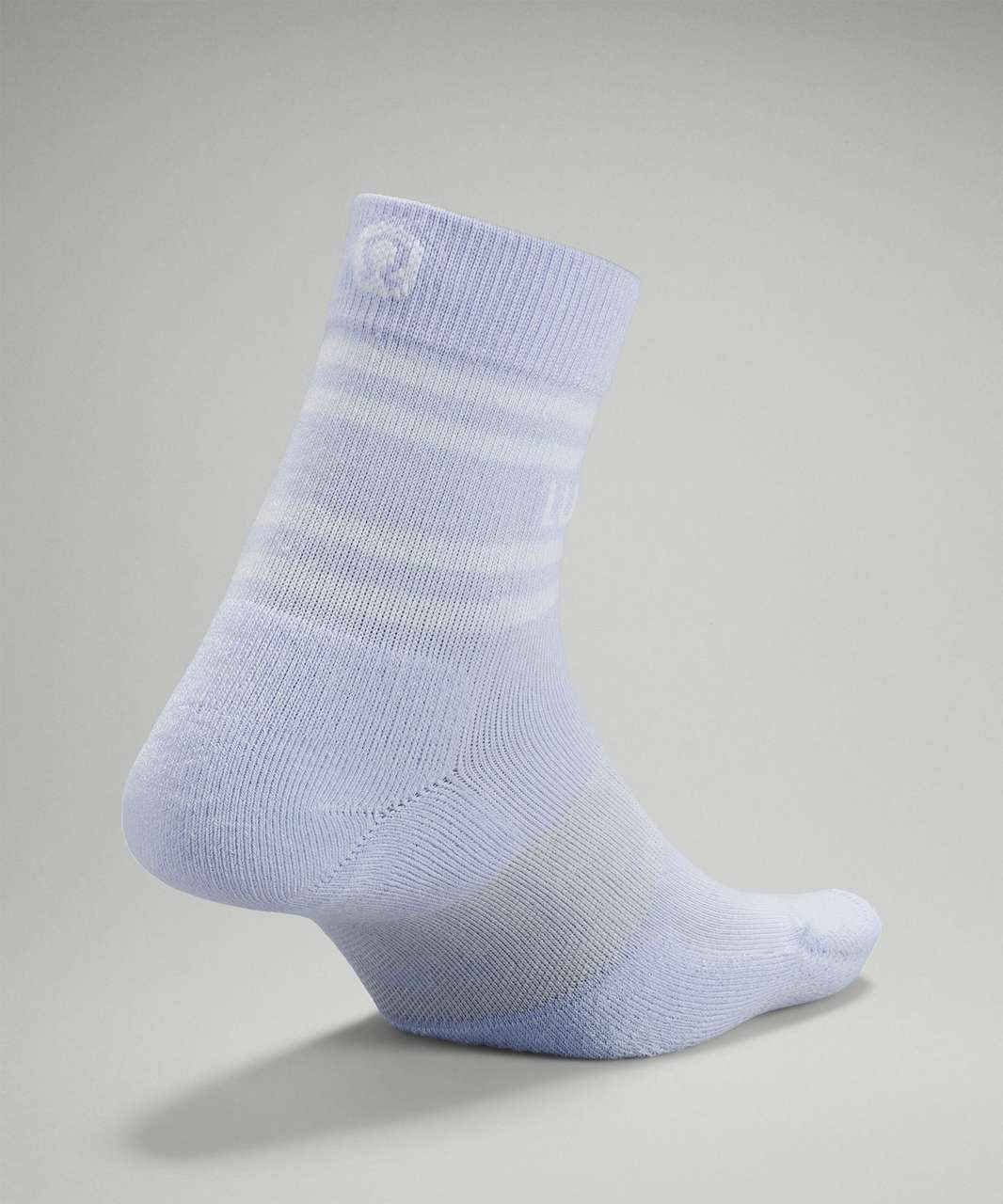 Lululemon Daily Stride Mid-Crew Sock *Rainbow lululemon - Pastel Blue / White