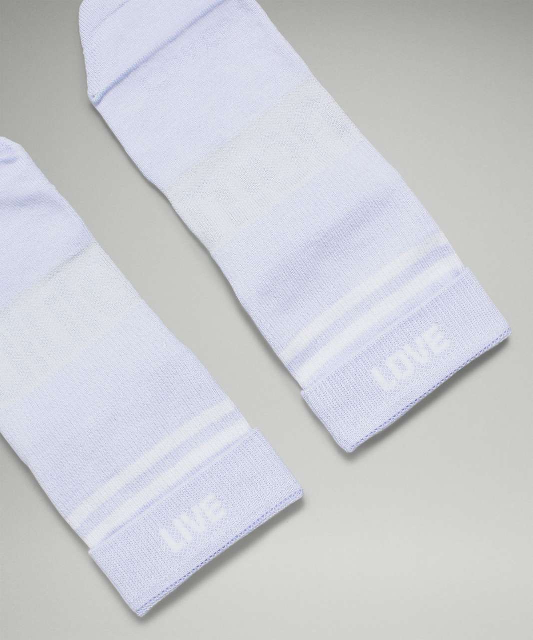 Lululemon Daily Stride Mid-Crew Sock *Rainbow lululemon - Pastel Blue / White