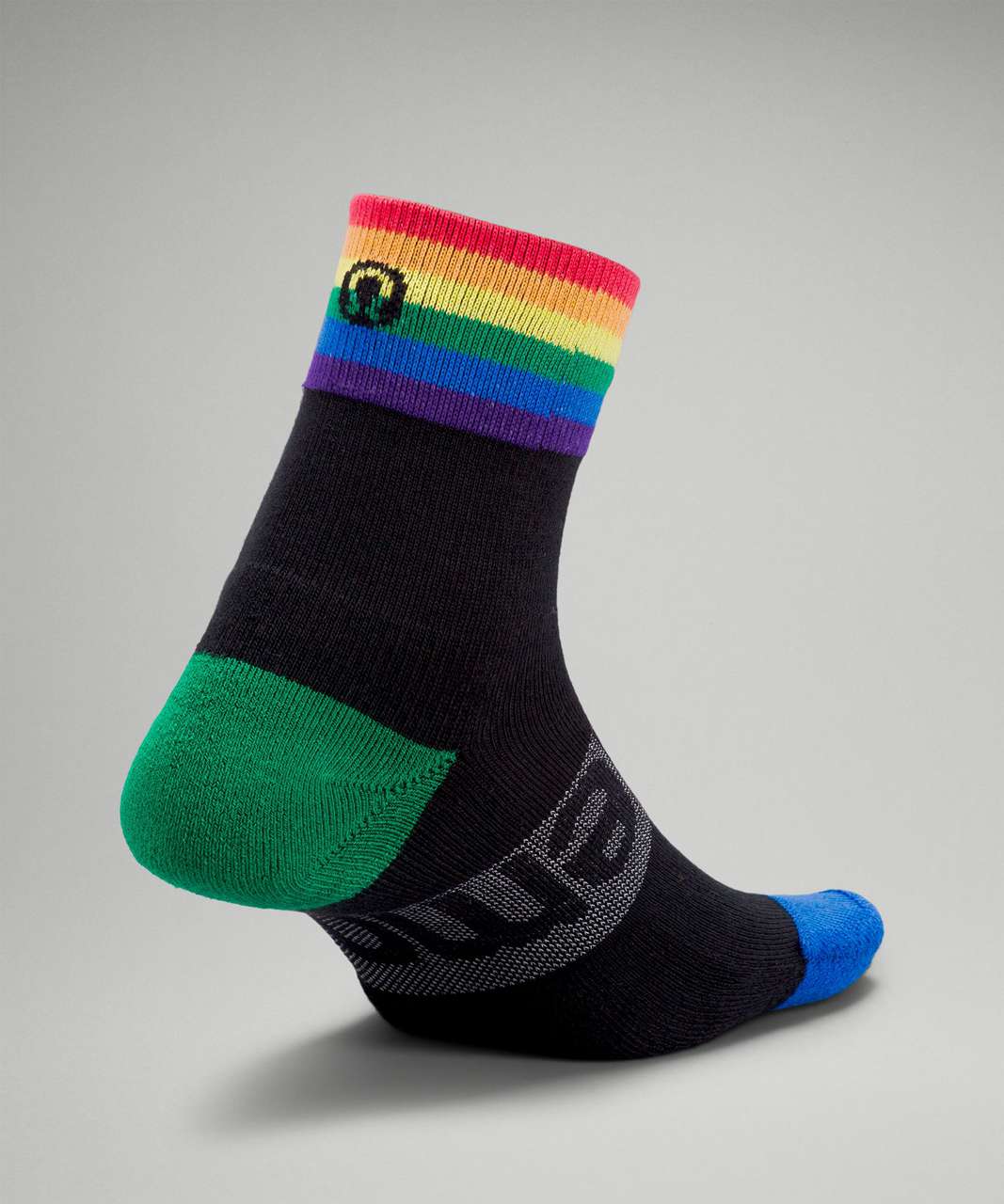 Lululemon Daily Stride Mid-Crew Sock *Rainbow - Black