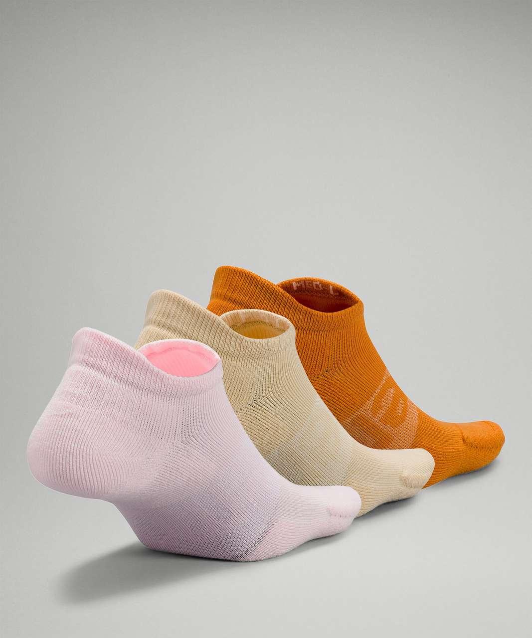 Lululemon Daily Stride Low-Ankle Sock 3 Pack - Strawberry Milkshake / Prosecco / Autumn Orange