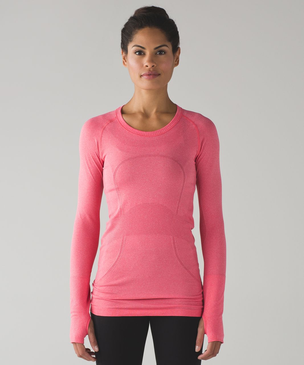 Lululemon Swiftly Tech Long Sleeve Crew - Heathered Lush Coral