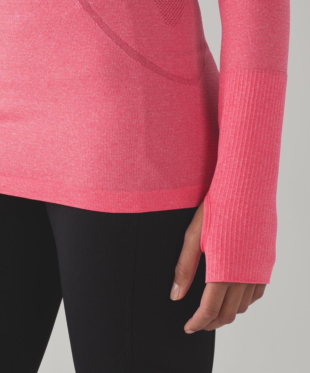 Lululemon Swiftly Tech Long Sleeve Crew - Heathered Lush Coral