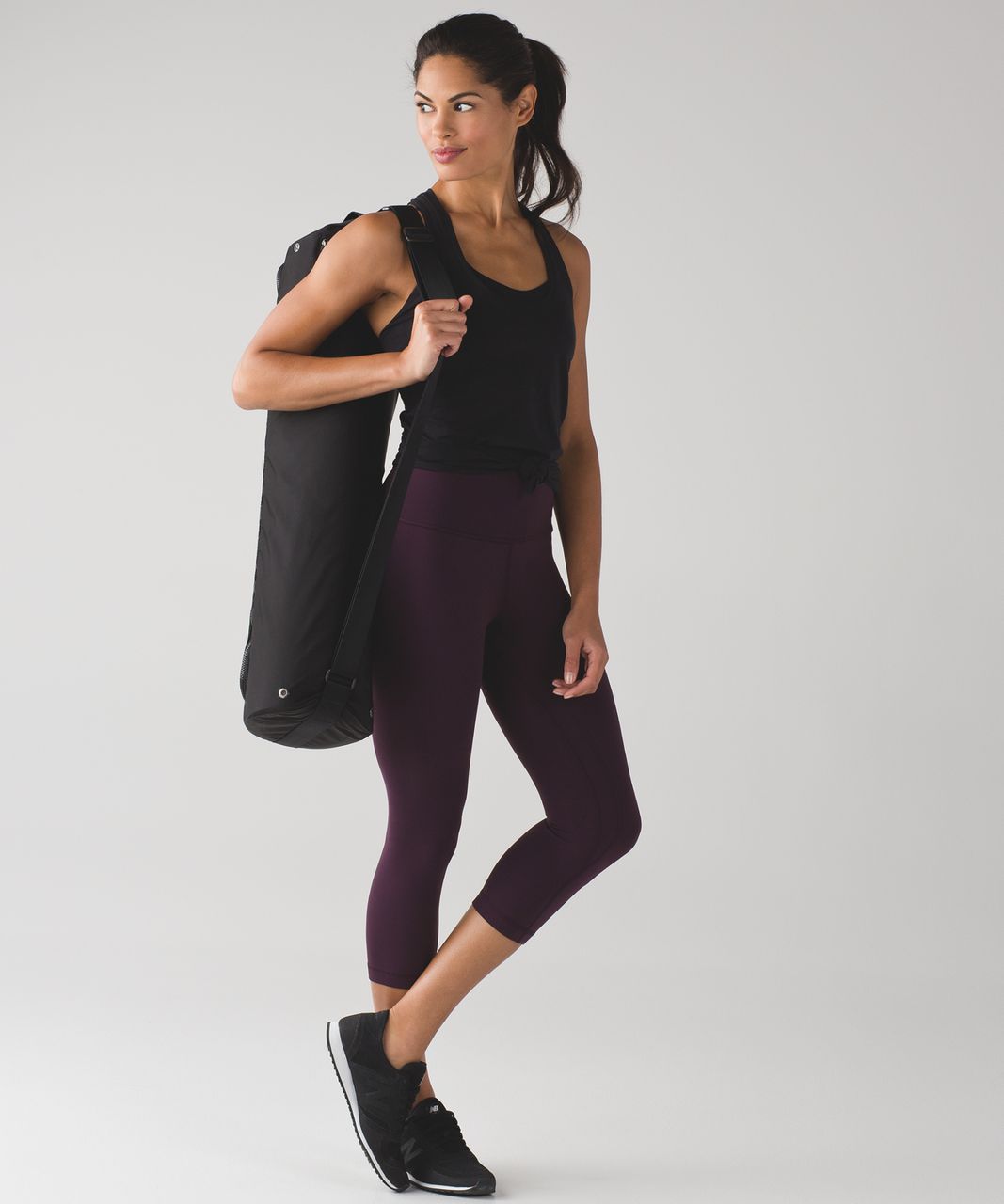 Next-to-Naked Cropped Legging - Black Cherry