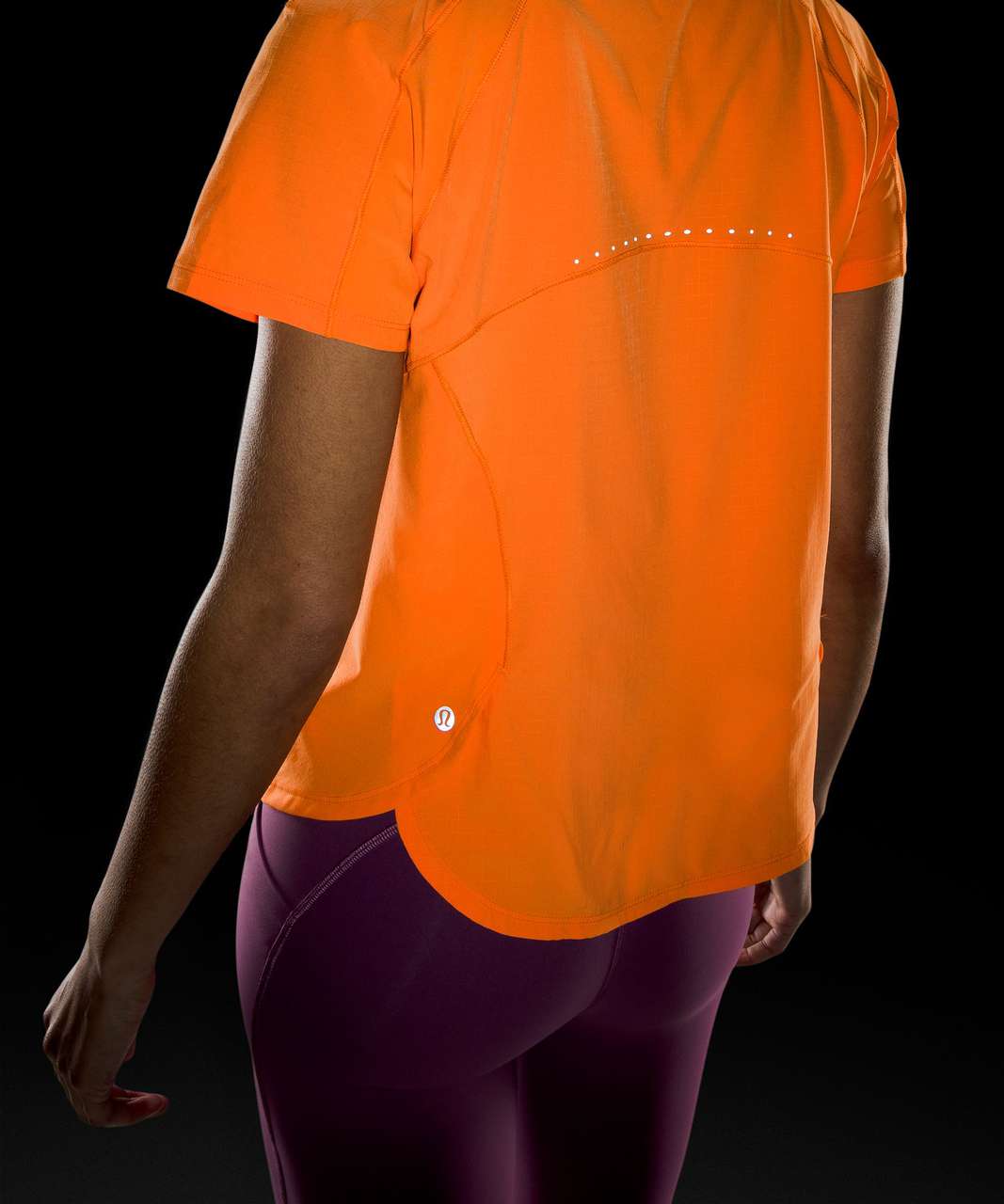 Lululemon Lightweight Stretch Run Short Sleeve Shirt - Orange Soda - lulu  fanatics