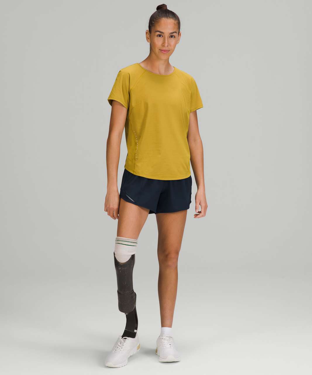 Lululemon Lightweight Stretch Run Short Sleeve Shirt - Auric Gold