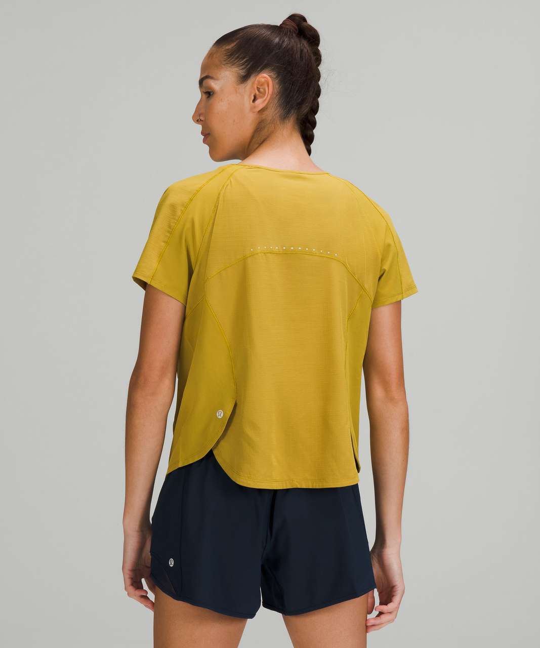 Lululemon Lightweight Stretch Run Short Sleeve Shirt - Auric Gold