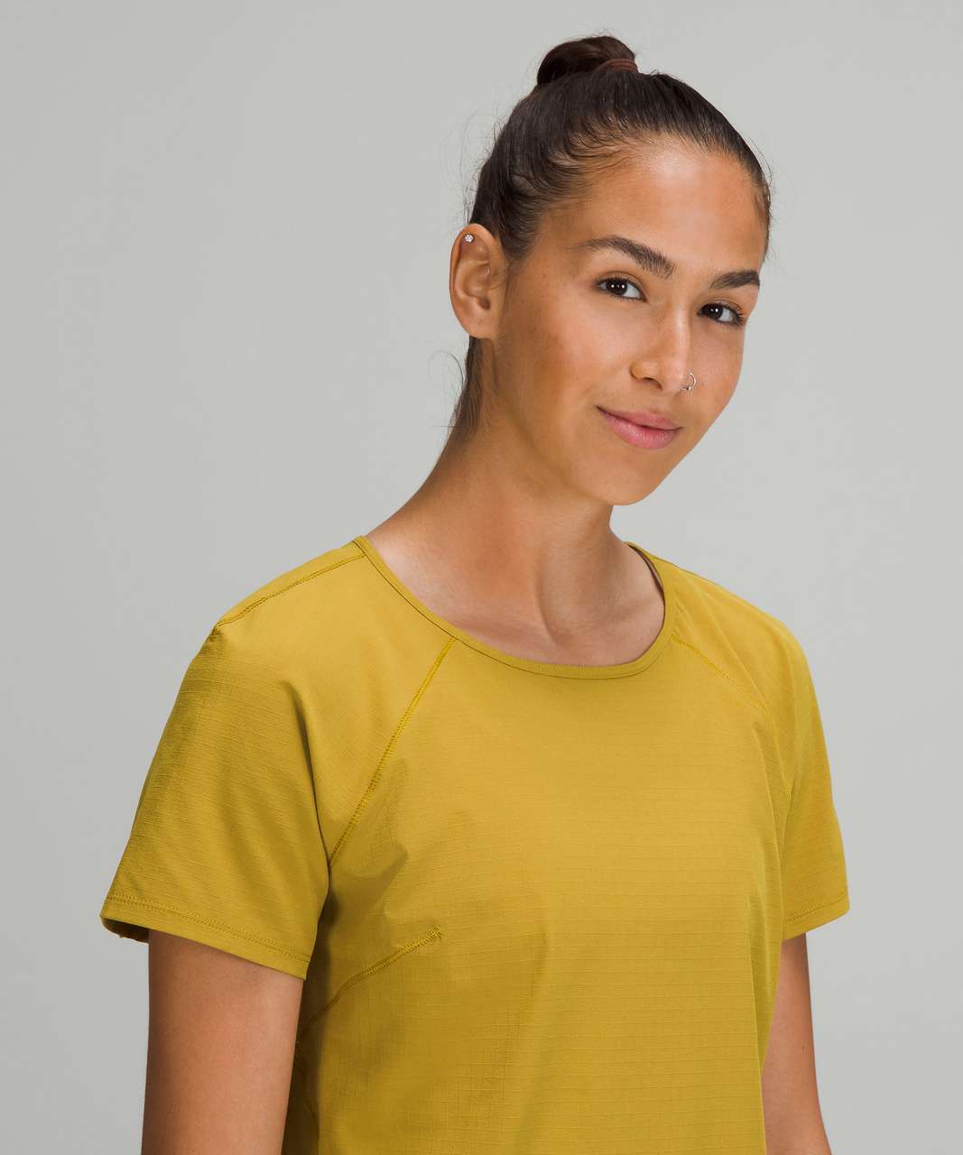 Lululemon Lightweight Stretch Run Short Sleeve Shirt - Auric Gold