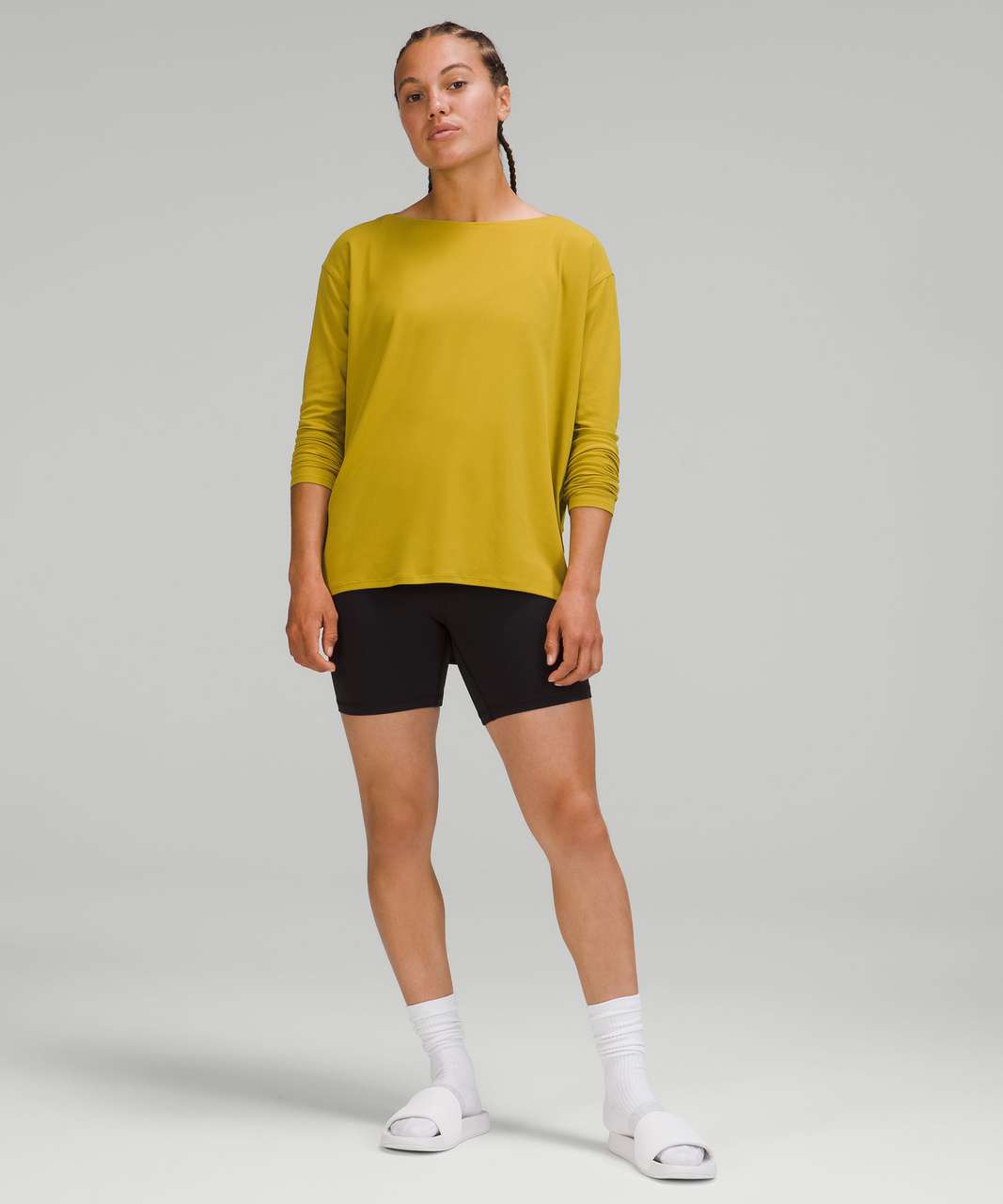 Lululemon Back in Action Long Sleeve Shirt *Nulu - Auric Gold