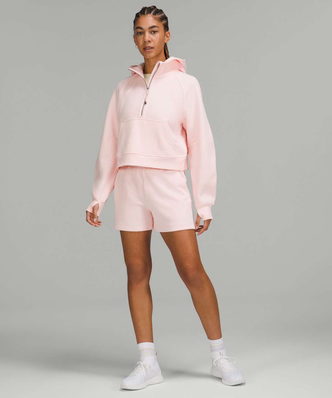 Lululemon Scuba Oversized Half-Zip Hoodie - Strawberry Milkshake - lulu  fanatics