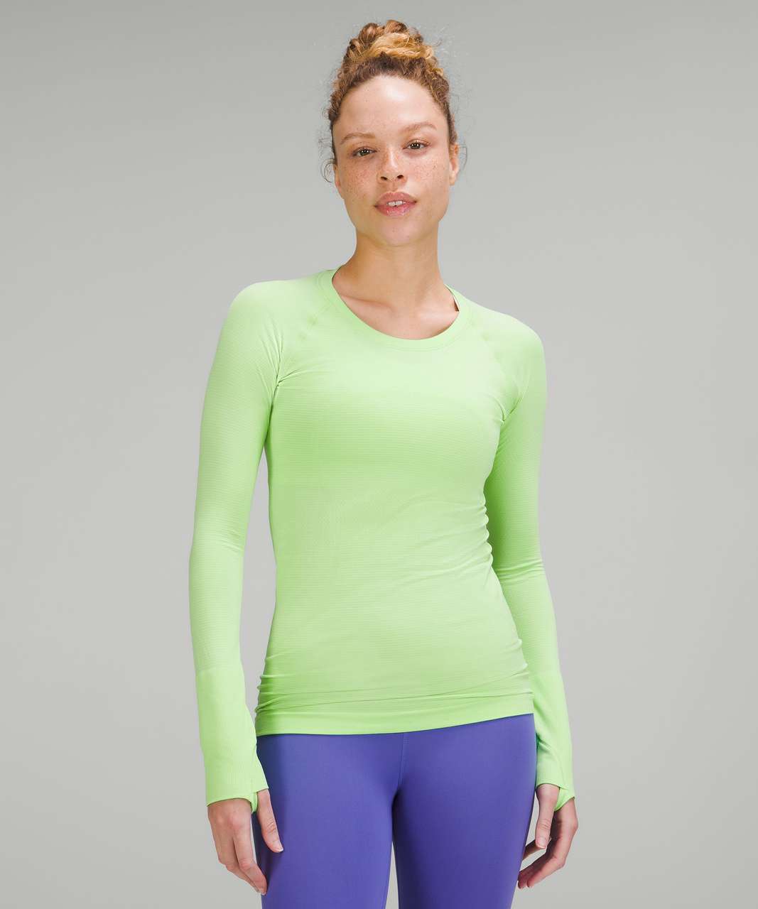 Lululemon Swiftly Tech Long Sleeve 2.0 Size 8 Scream Green Light SCGL 04266