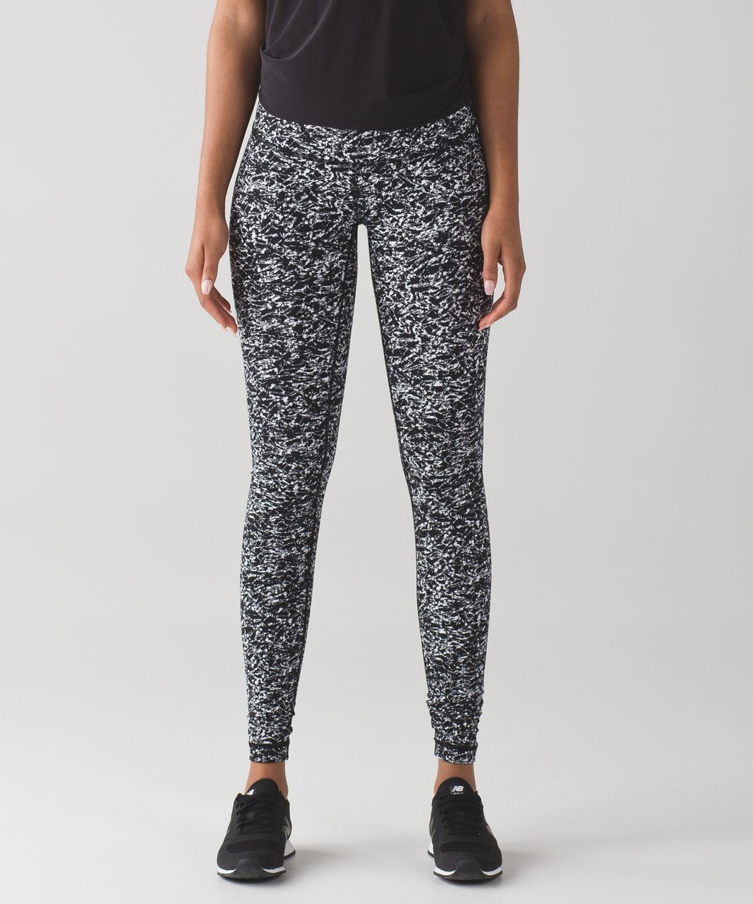 Lululemon Wunder Under Pant III - Iced Wave White Black - lulu fanatics