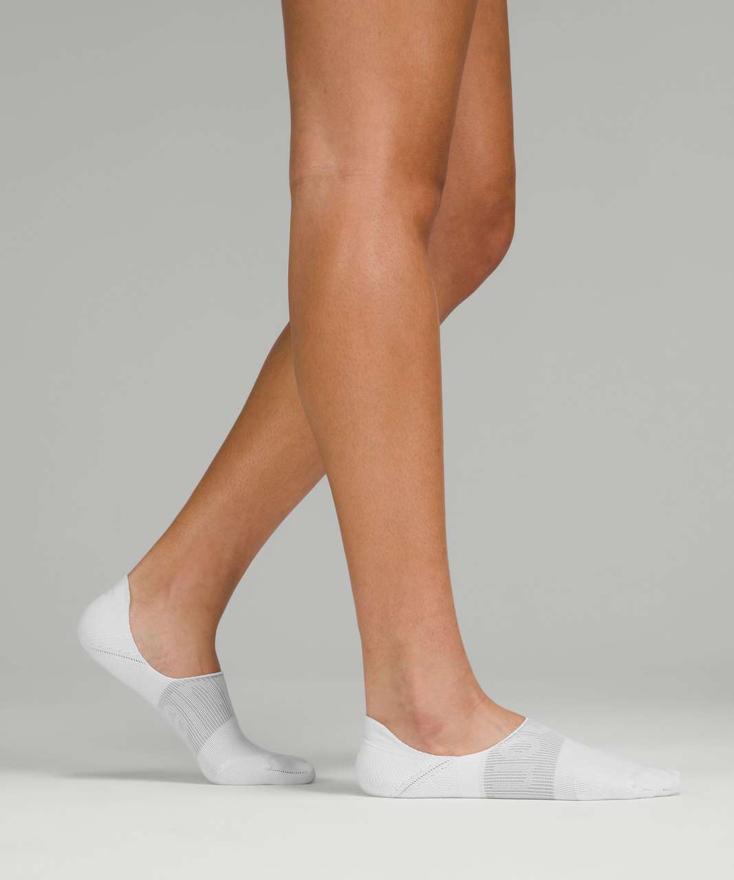 Lululemon Power Stride No-Show Sock with Active Grip 5 Pack - White