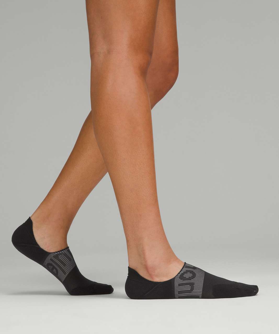 Lululemon Power Stride No-Show Sock with Active Grip 5 Pack - Black