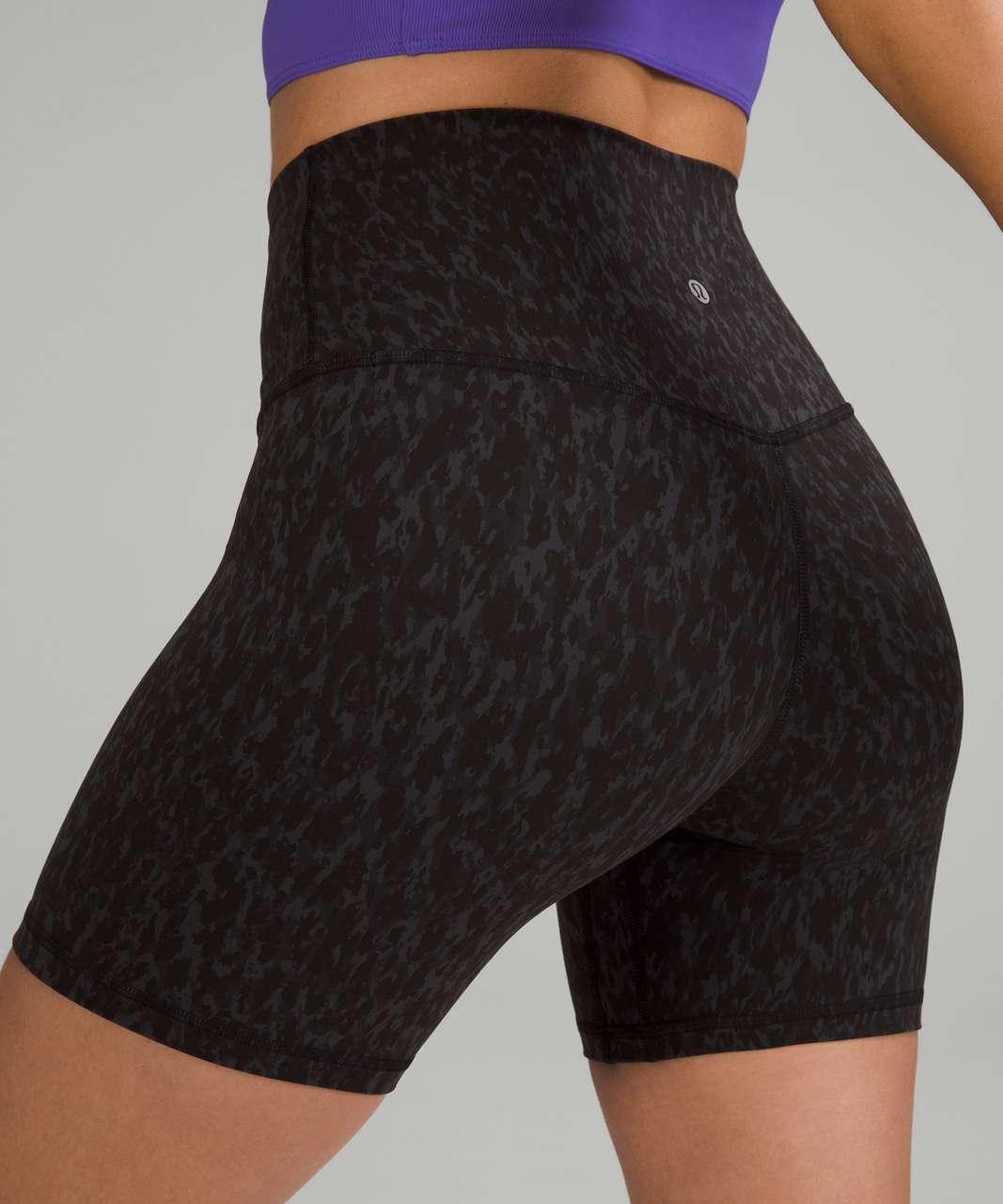 Lululemon Align High-Rise Short 6 - Leopard Camo Deep Coal Multi