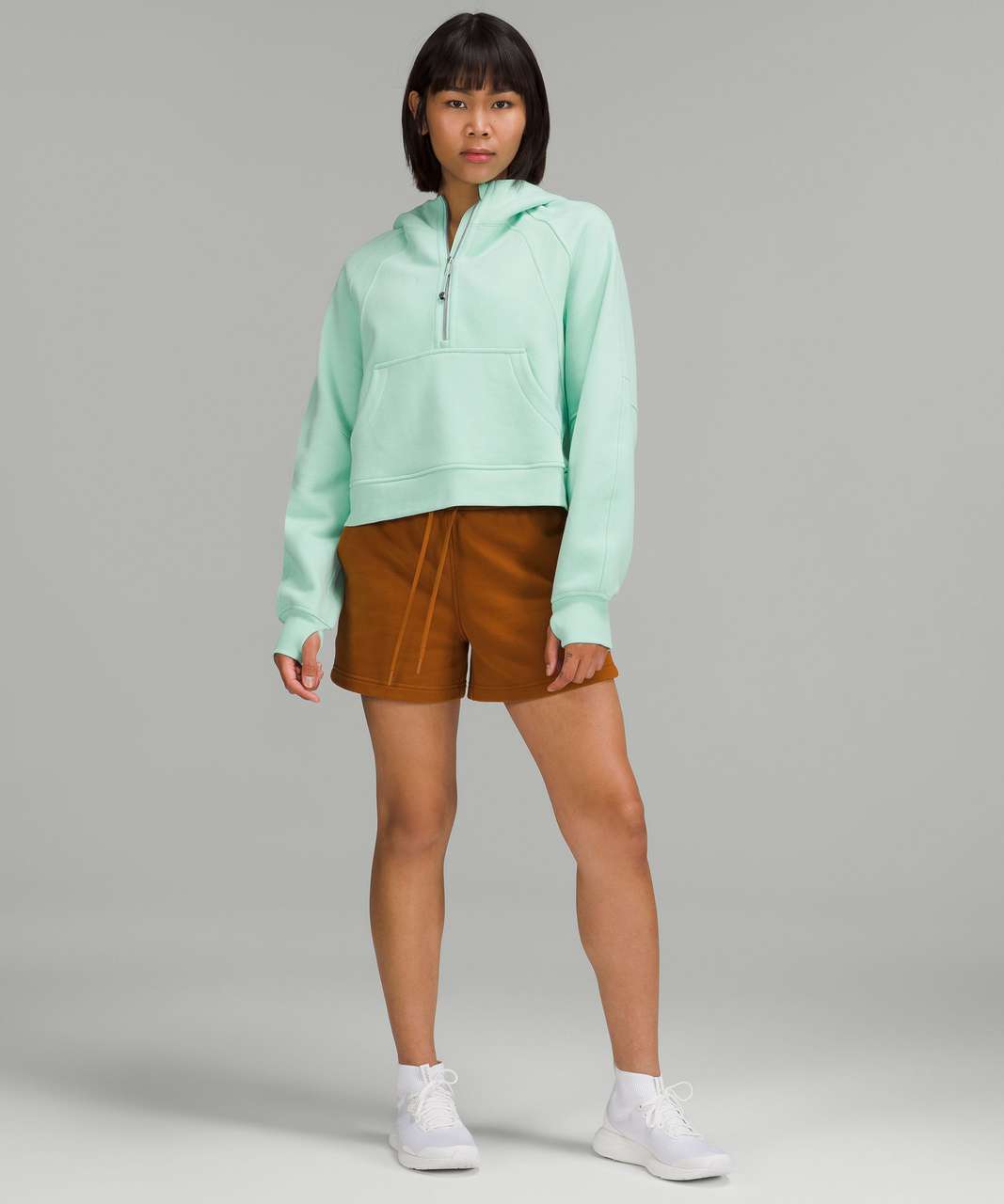 Lululemon Scuba Oversized Half-Zip Hoodie - Wild Mint