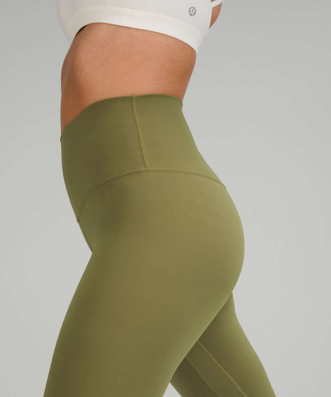 Lululemon Align High-Rise Crop 23 - Bronze Green - lulu fanatics