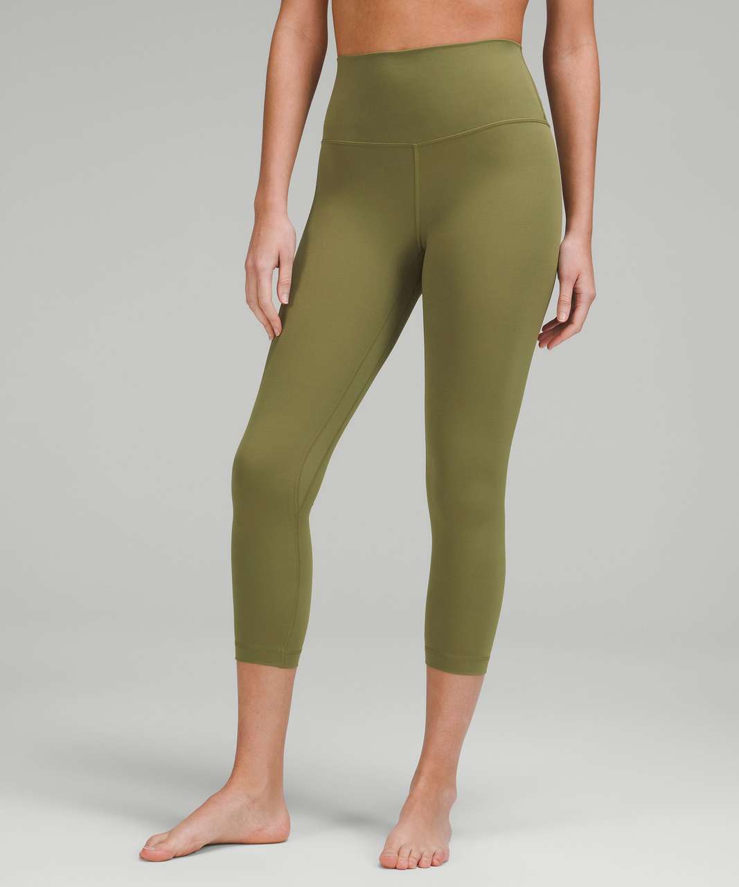 Lululemon Align High-Rise Crop 23 - Bronze Green - lulu fanatics