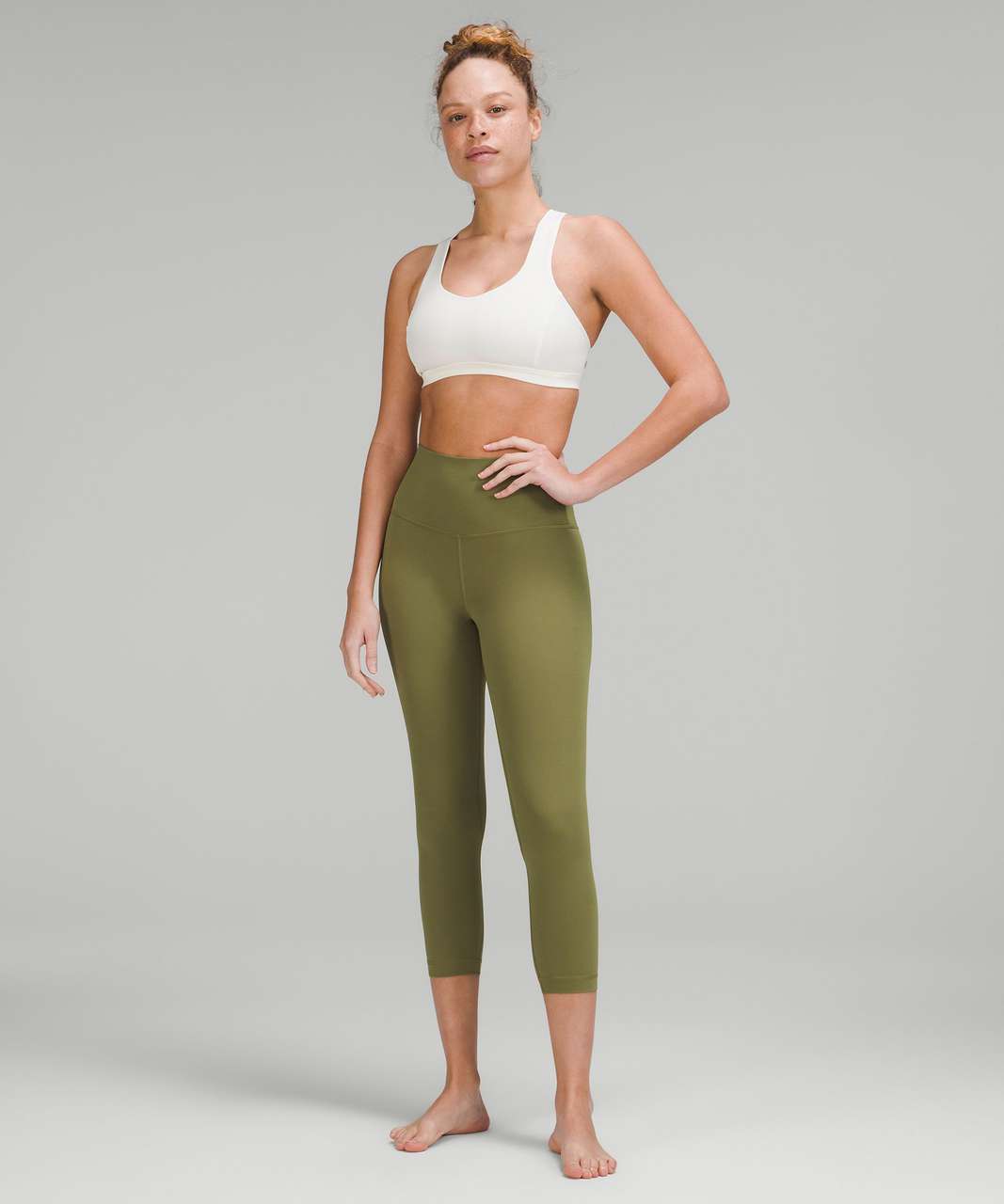 Lululemon Nulu Fold Yoga High-Rise Crop 23 - Black - lulu fanatics