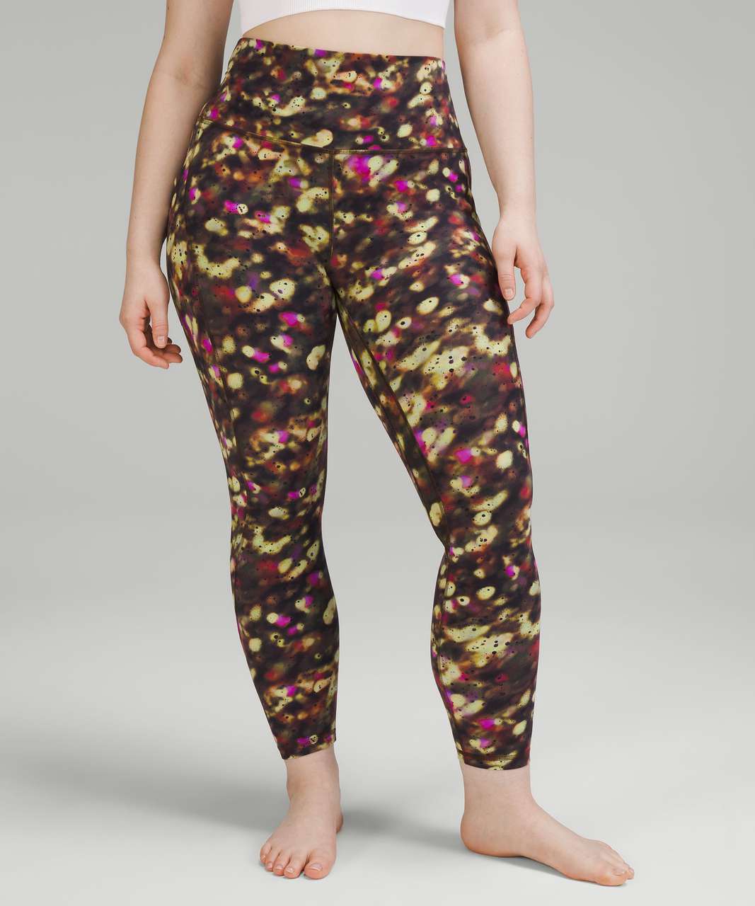 Align High-Rise Pant 25, Hideaway Camo Deep Coal Multi