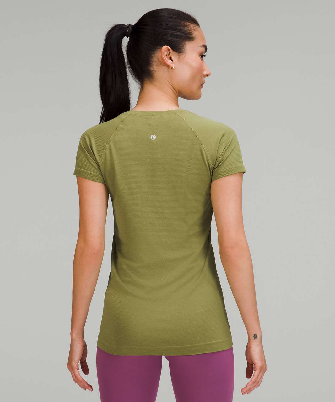 Lululemon Swiftly Tech Short Sleeve Shirt 2.0 - Bronze Green / Bronze Green  - lulu fanatics