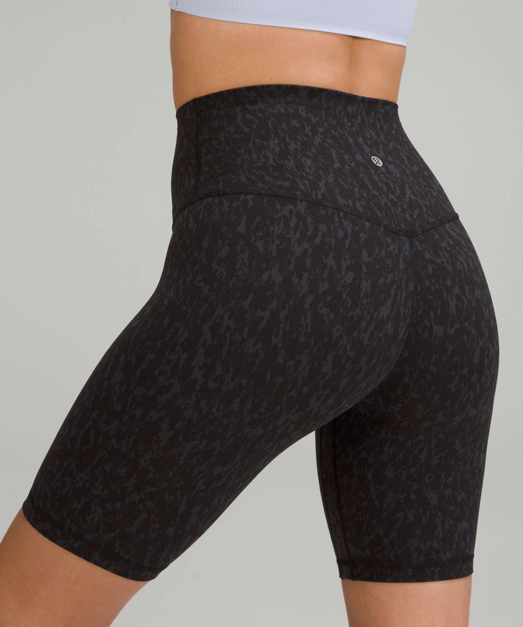 Lululemon Align High-Rise Short 8" - Leopard Camo Deep Coal Multi