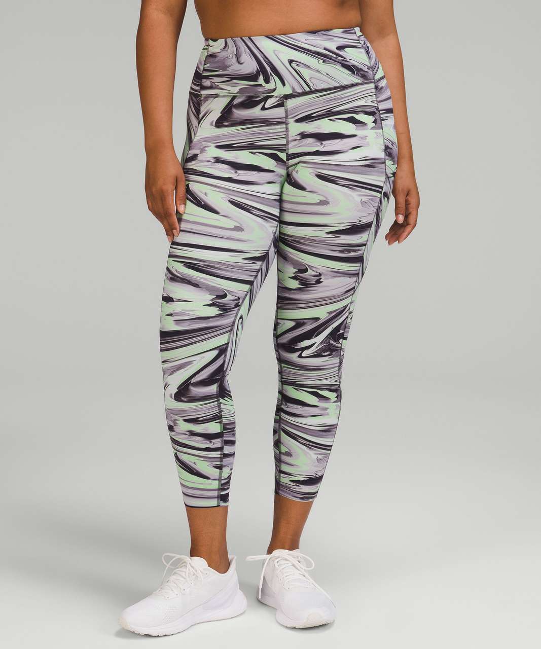 Lululemon Fast and Free High-Rise Tight 25" - Paint Glide Warp Multi