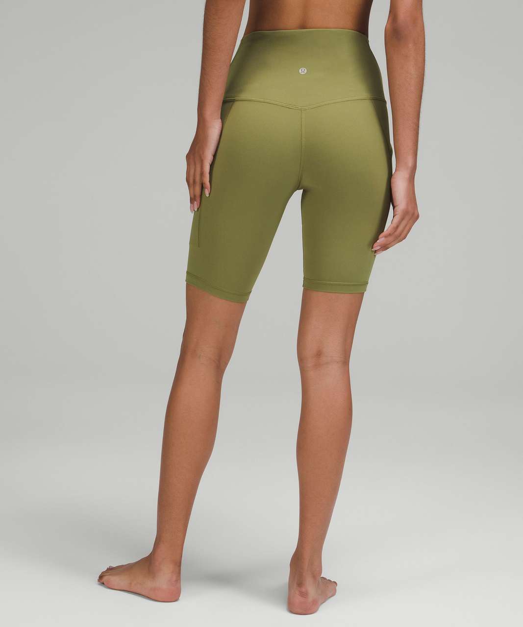 Lululemon Align High-Rise Short with Pockets 8 - Bronze Green - lulu  fanatics