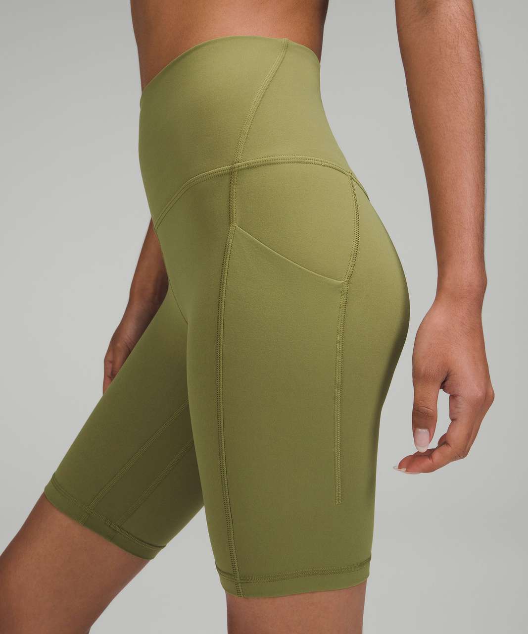 Lululemon Align High-Rise Short with Pockets 8" - Bronze Green