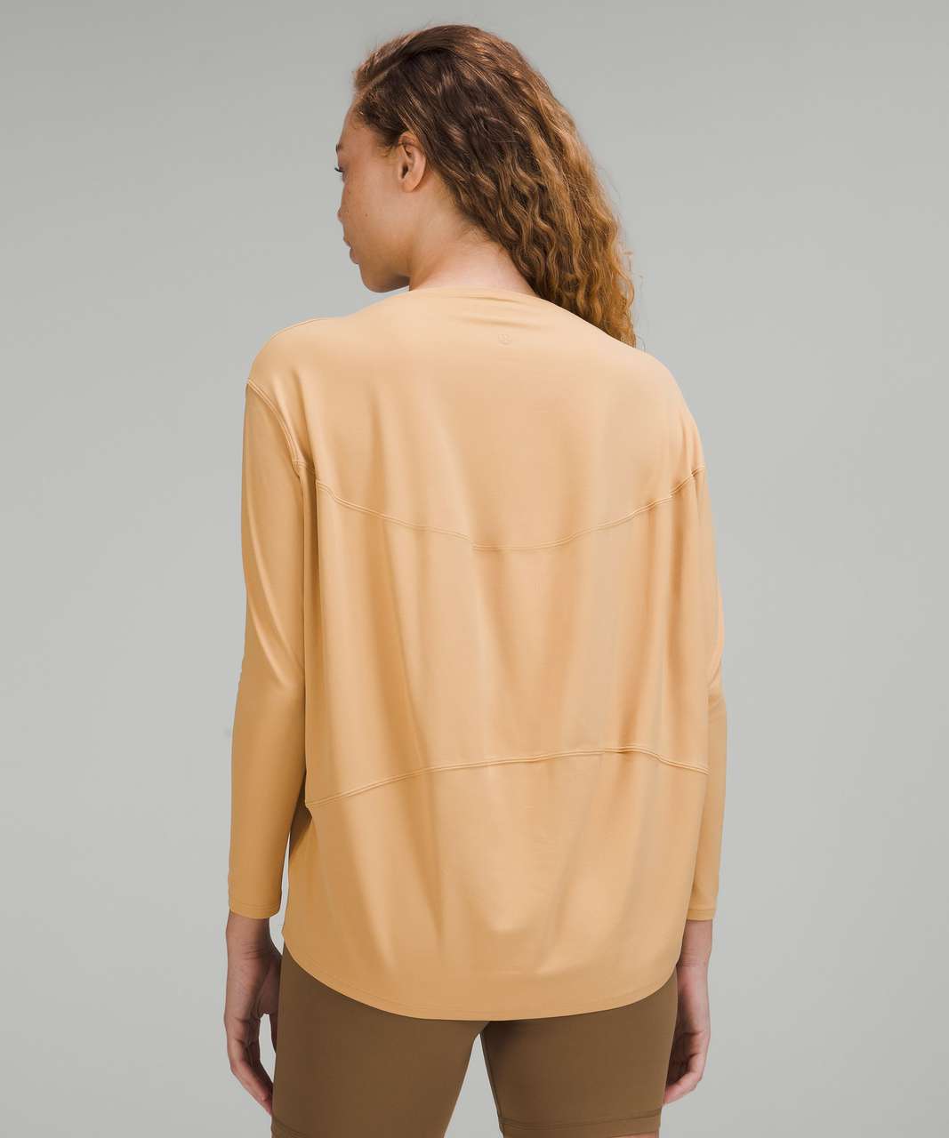 Lululemon Back in Action Long Sleeve Shirt *Nulu - Pecan Tan