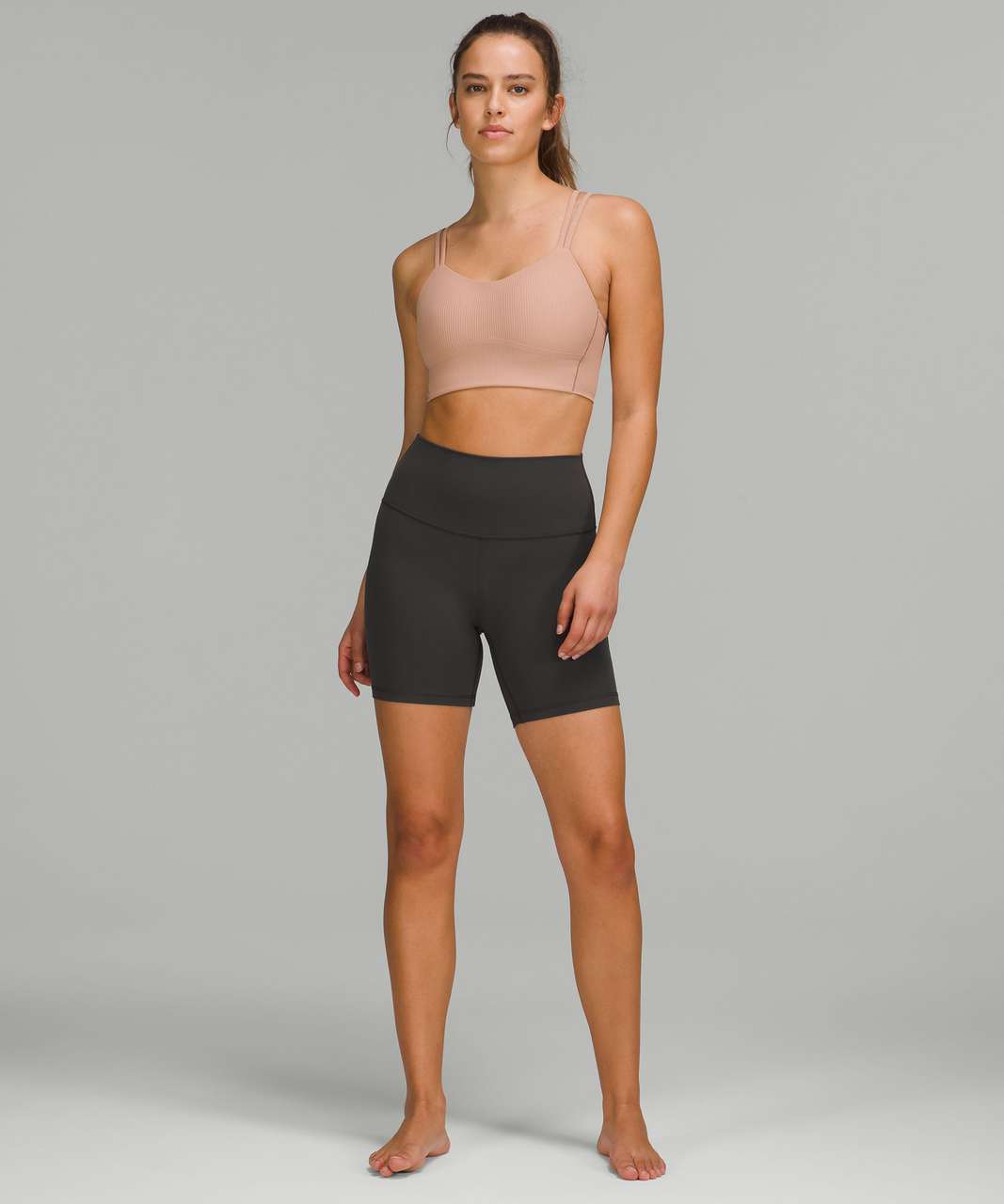 Lululemon Like a Cloud Ribbed Longline Bra *Light Support, B/C Cup - Pink Clay