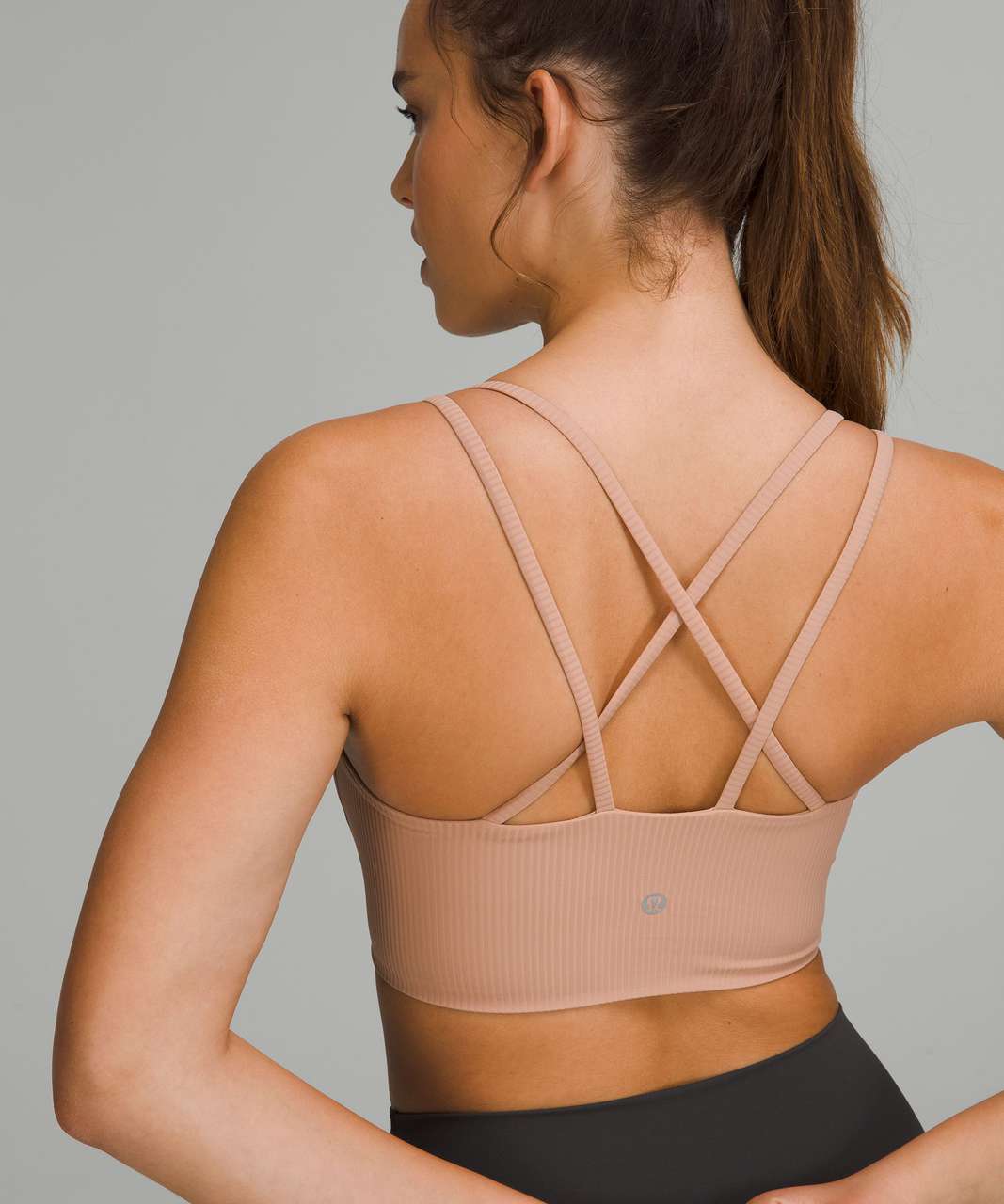 In Alignment Longline Bra *Light Support, B/C Cup, Pink Clay